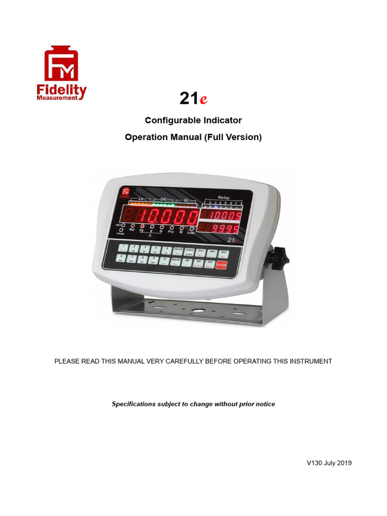 Configurable Indicator Operation Manual | PDF | Power Supply ...