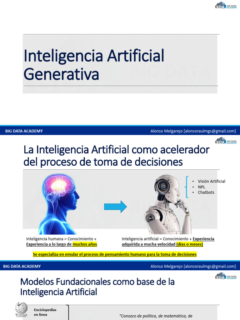 Inteligencia Artificial Generativa | PDF