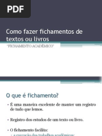 Como Fazer Fichamento de Texto Ou Livro