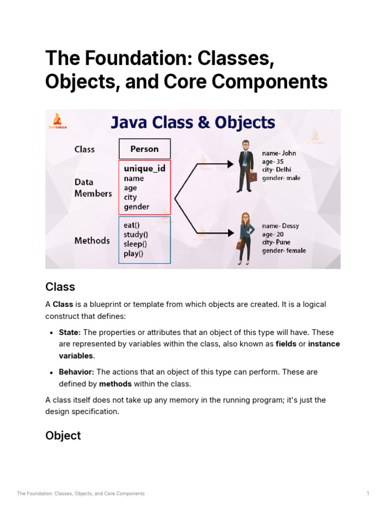 Understanding Classes and Objects in Java | PDF | Programming ...
