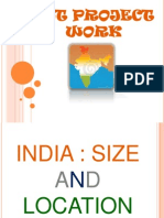 Sst project on india size and location