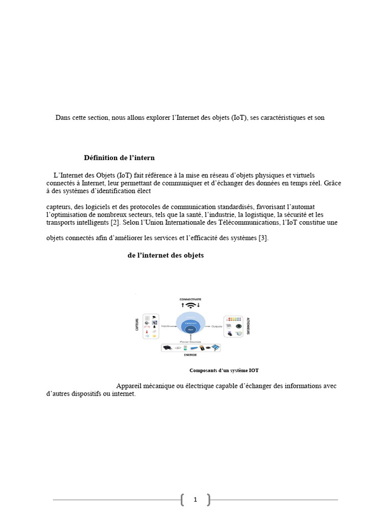 Introduction à l'Internet des Objets | PDF | Internet des objets ...