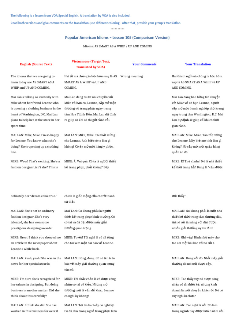 As Smart as a Whip _up and Coming_comparison (Lcdb) | PDF