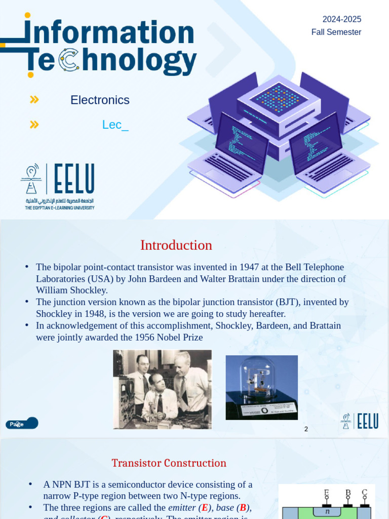 Lec_7 | PDF | Bipolar Junction Transistor | Transistor