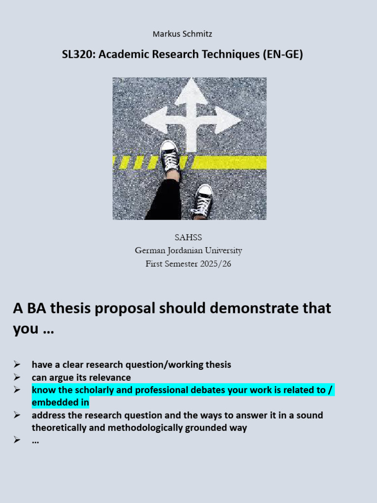BA Thesis Proposal Guidelines | PDF | Bibliography | Abstract (Summary)