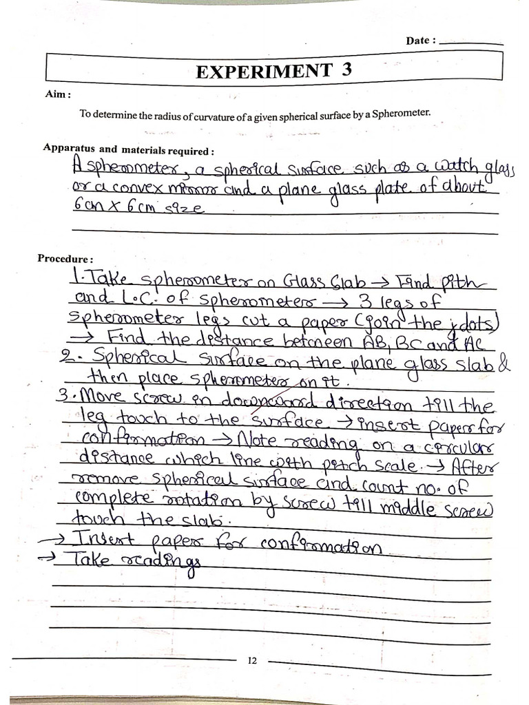 Phy Practical 3 JOURNAL | PDF