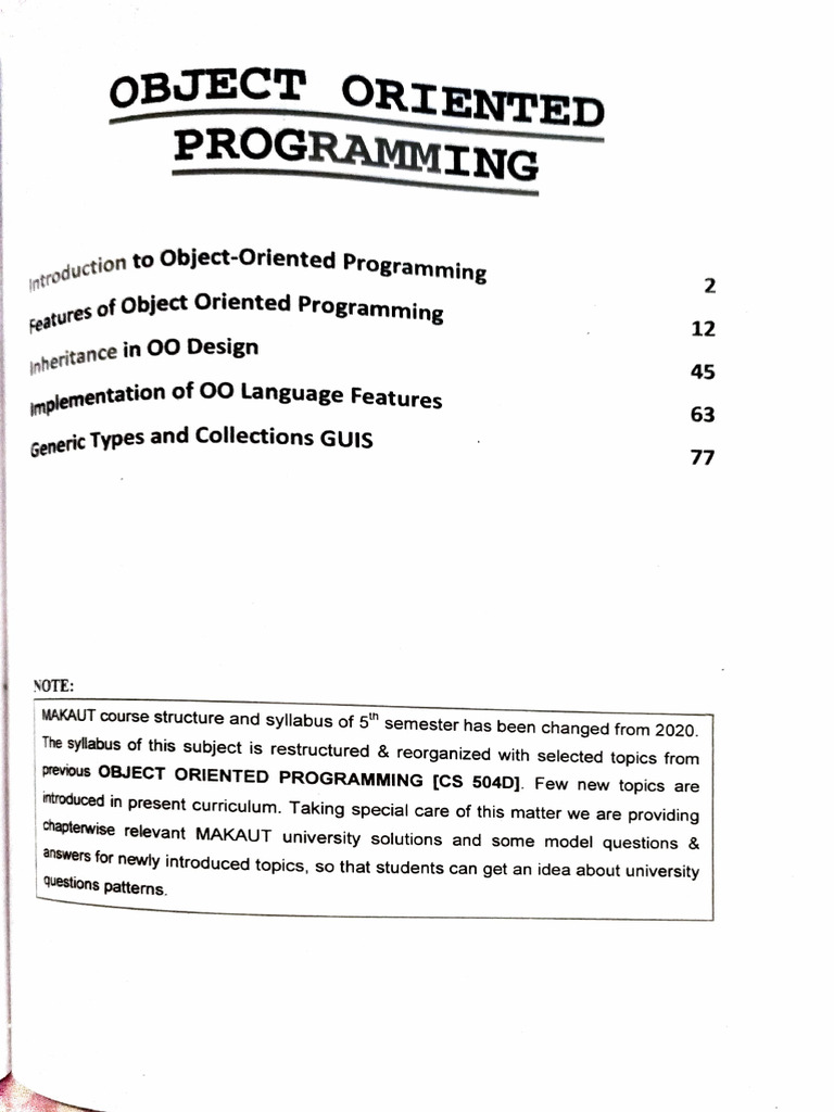 OOPs Organizer New | PDF