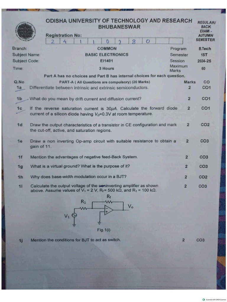 1st Sem - End Sem 2024-25 | PDF