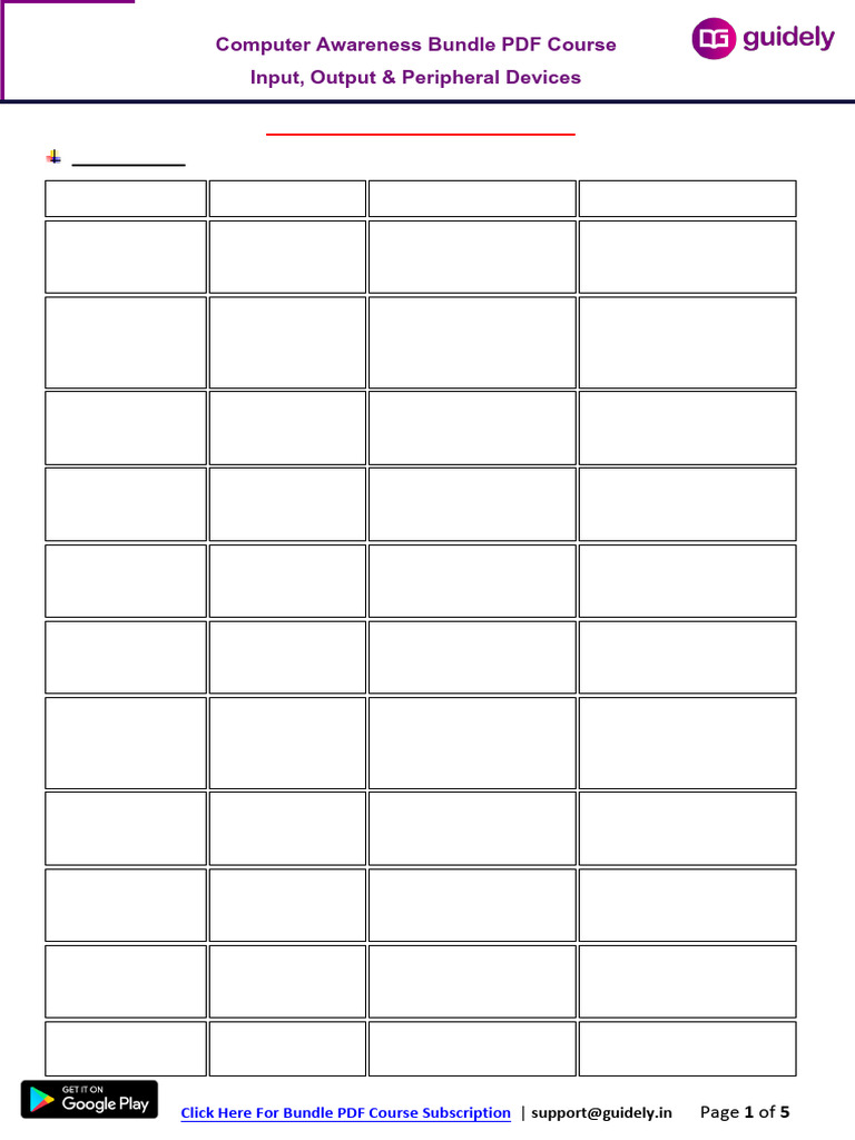 Input and Output Devices Guide | PDF | Printer (Computing) | Image Scanner