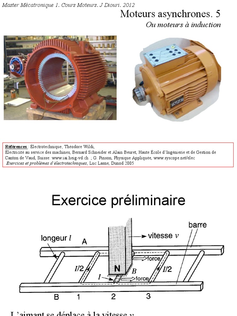 Schéma moteur asynchrone détaillé | PDF | Équipements électriques ...
