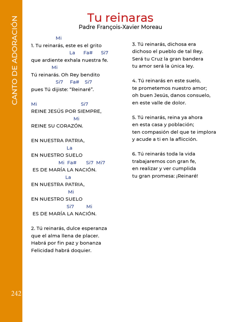 Acordes y Letra de 