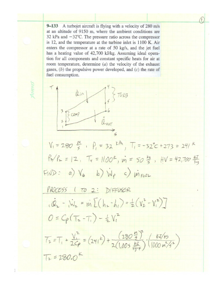 Jet Propulsion - Problem 2 | PDF