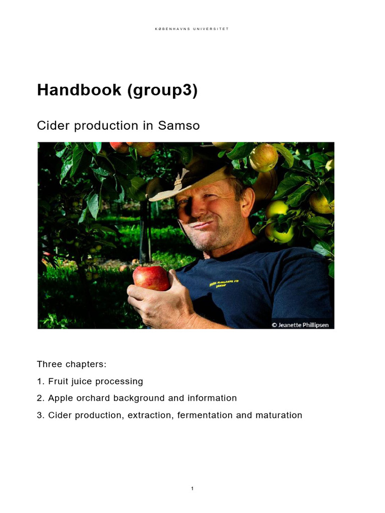 Cider Production and Apple Juice Processing | PDF | Cider | Fermentation