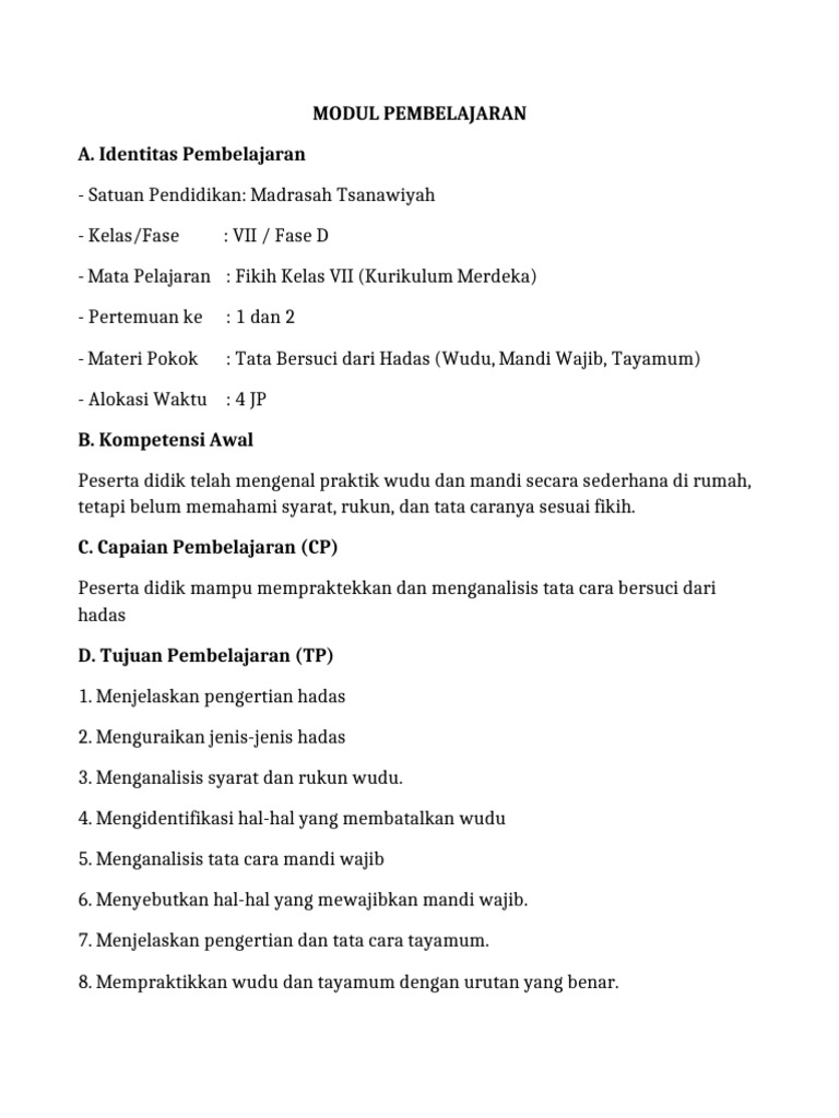 Contoh Modul | PDF