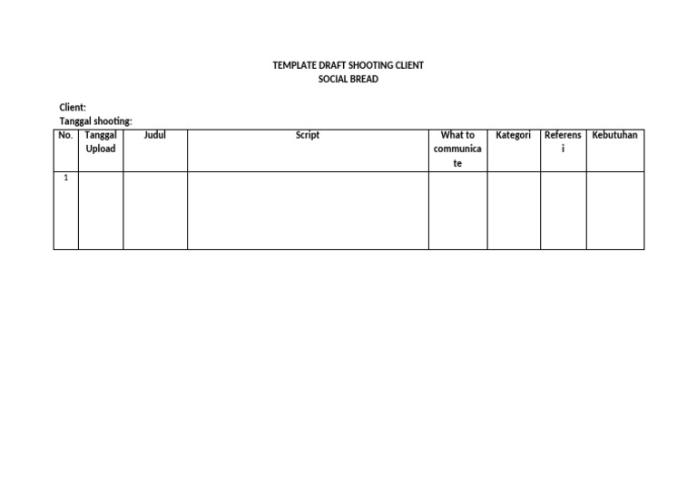 Template Detail Draft | PDF