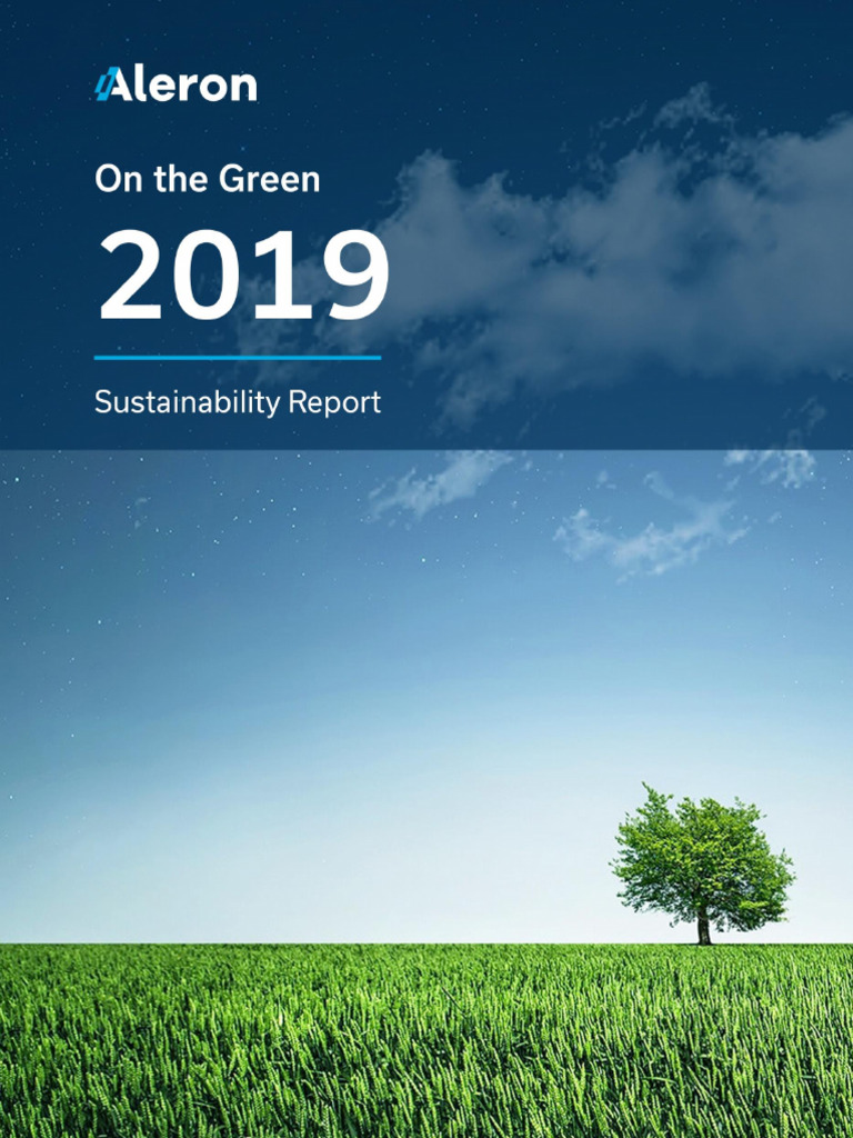 2019 Aleron Sustainability Report | PDF | Sustainability | Recycling