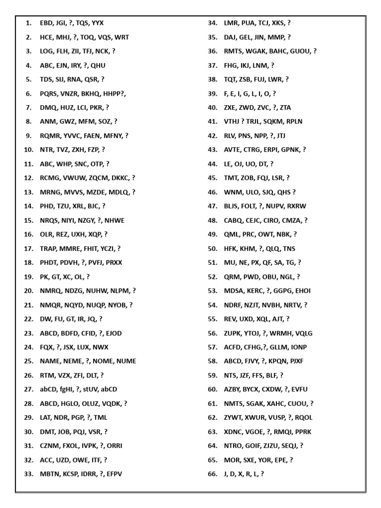 Sequence Completion Patterns Analysis | PDF