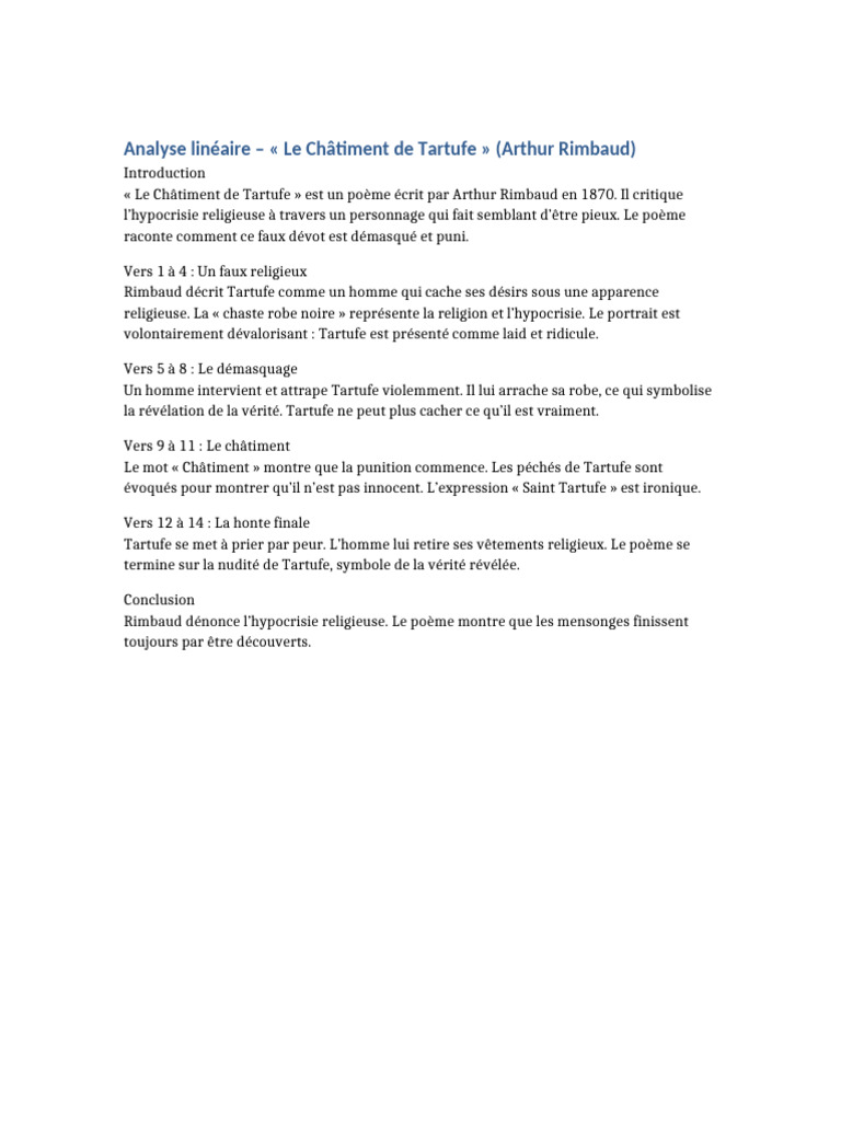 Analyse de 