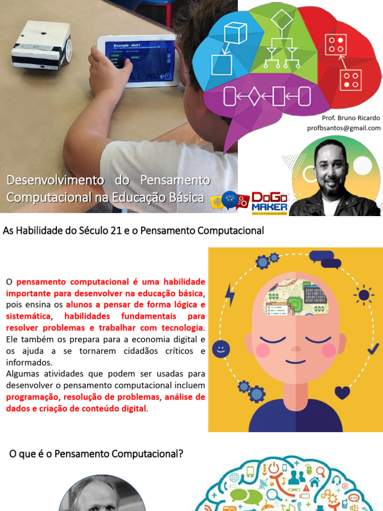 Pensamento Computacional na Educação Básica | PDF | Pensamento ...