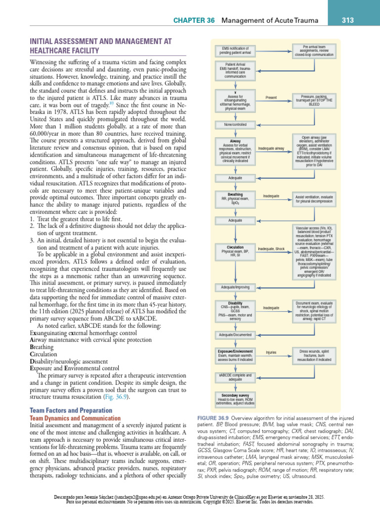 Acute Trauma Management: ATLS Overview | PDF | Major Trauma | Bleeding