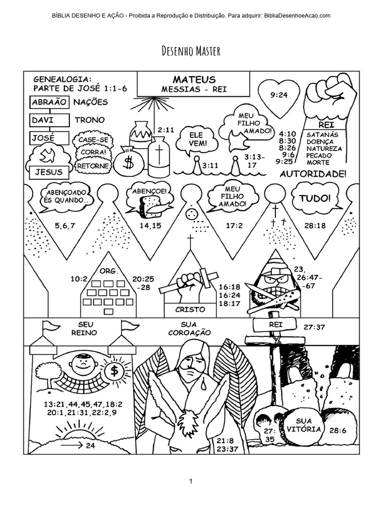 Bíblia Desenho e Ação: Mateus e Jesus | PDF | Jesus | Bíblia