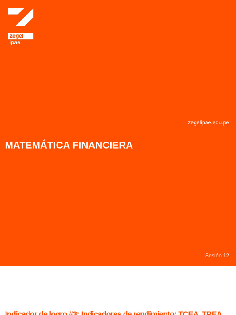Matemática Financiera - IL3 - S12 DE LA UNIVERDSIDAD | PDF | Bancos ...