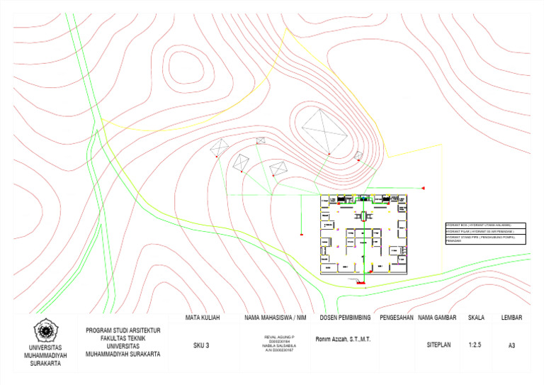 Siteplan for Fire Hydrant System | PDF