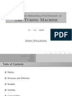 Turing Machine: Structure and Operational Functionality