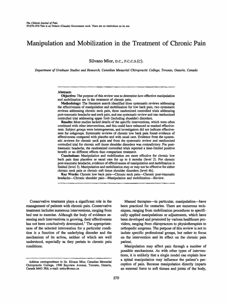 Chronic Pain | PDF