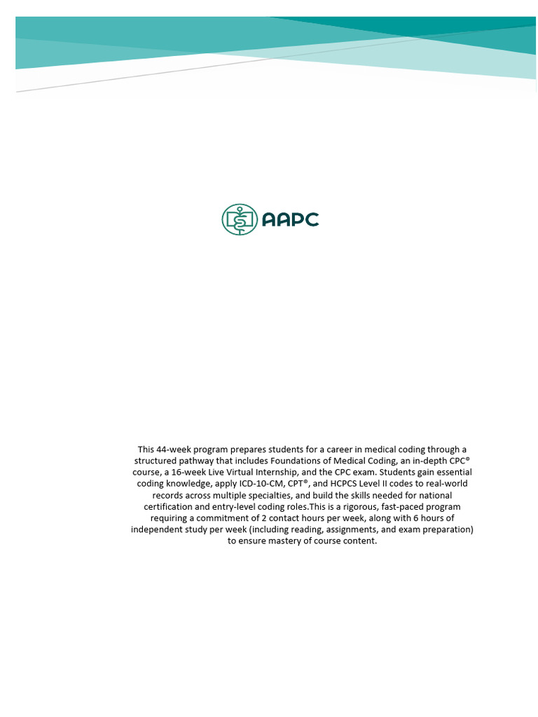 Medical Coding Certification Program | PDF | Pathology | Medicine