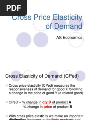 3 5 Cross Price Elasticity Pdf Price Elasticity Of Demand Demand