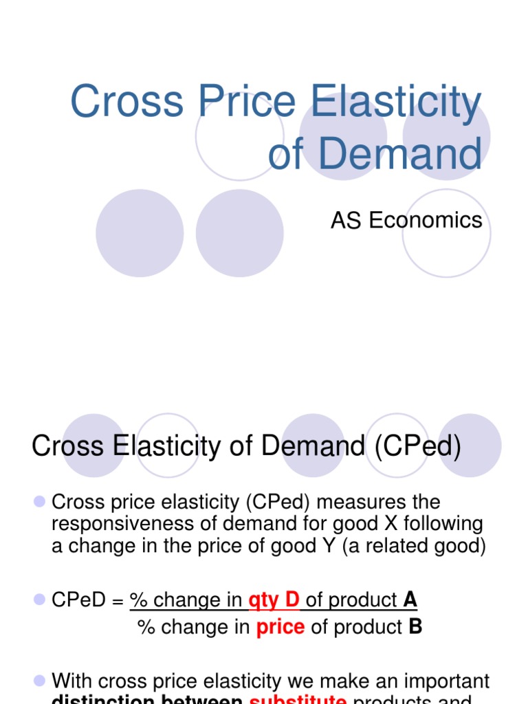 3 5 Cross Price Elasticity Pdf Price Elasticity Of Demand Demand