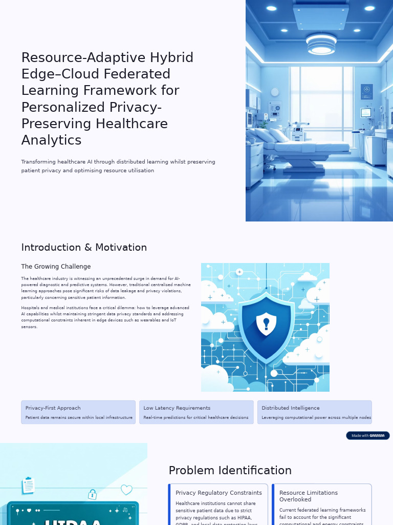 Resource Adaptive Hybrid Edge Cloud Federated Learning Framework For ...