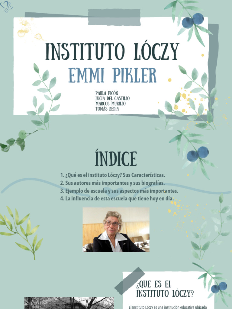 Instituto Lóczy: Método Pikler y Educación Infantil | PDF | Pediatría ...