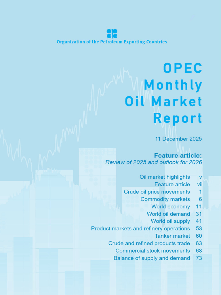 Opec Momr December 2025 | PDF | West Texas Intermediate | Price Of Oil