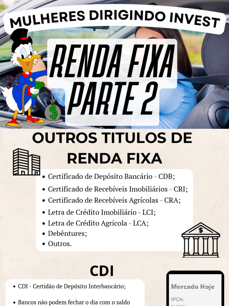 Títulos de Renda Fixa: Tipos e Riscos | PDF | Comprovante de depósito ...