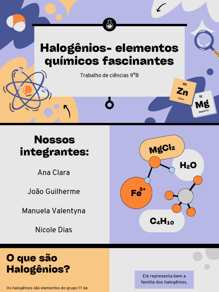 Halogênios: Características e Usos | PDF | Cloro | Química Física