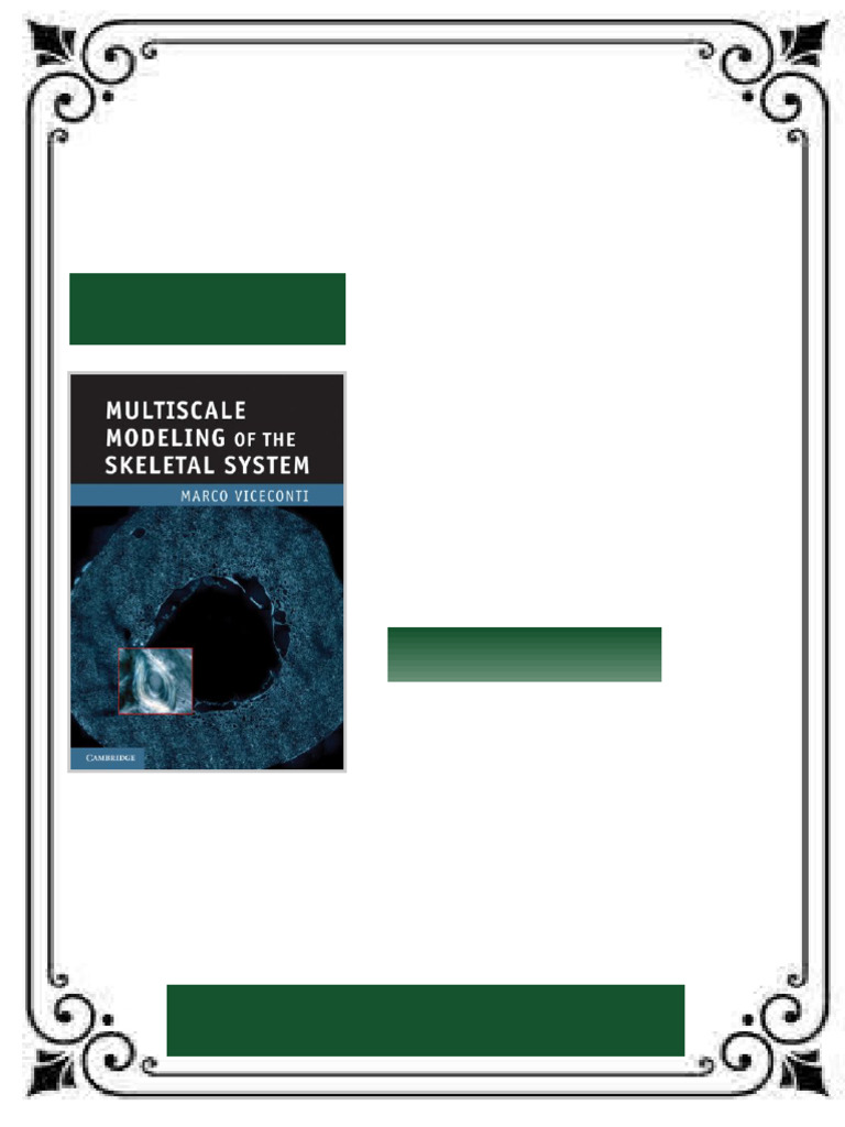 Multiscale modeling of the skeletal system 1st Edition Marco Viceconti ...