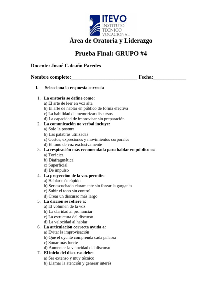 Guía de Oratoria y Comunicación Efectiva | PDF | Hablar en público ...