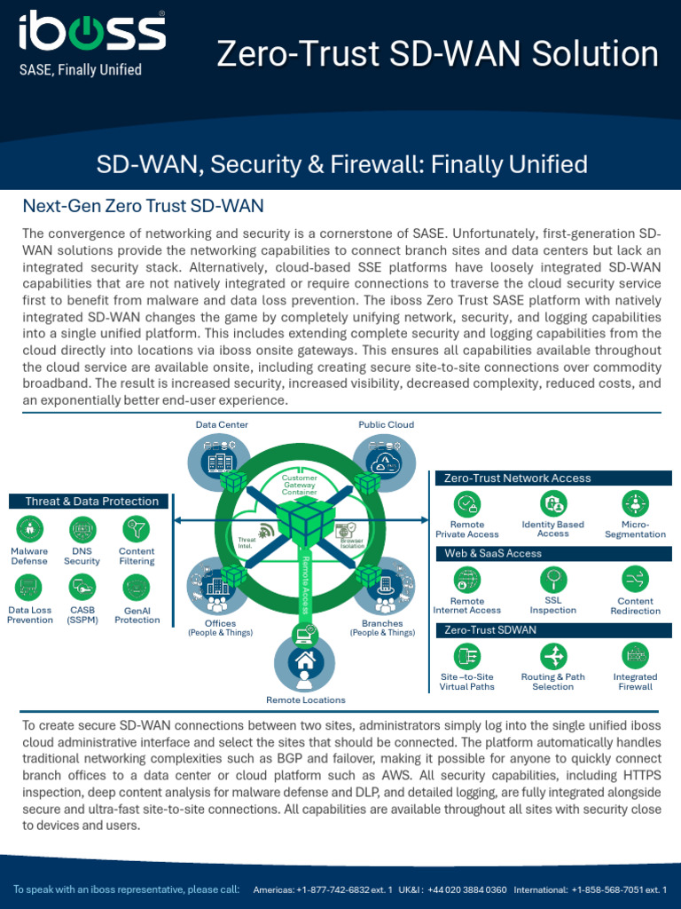 Unified Zero-Trust SD-WAN Solution | PDF | Computer Network | Cloud ...