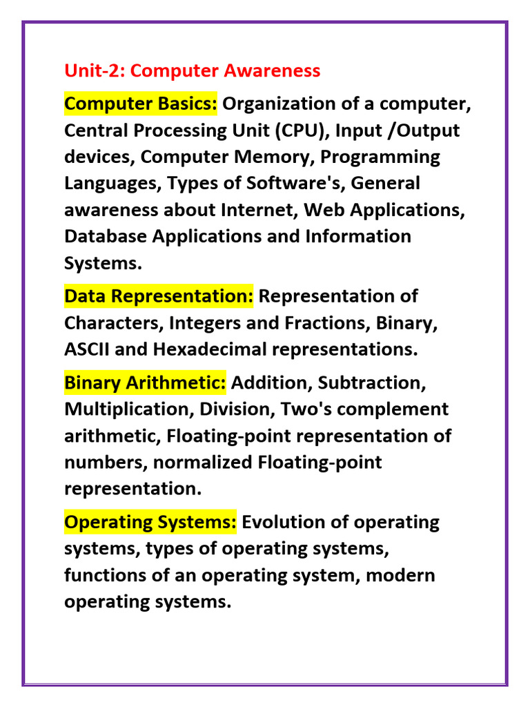 Computer Basics and CPU Overview | PDF | Integrated Circuit | Very ...