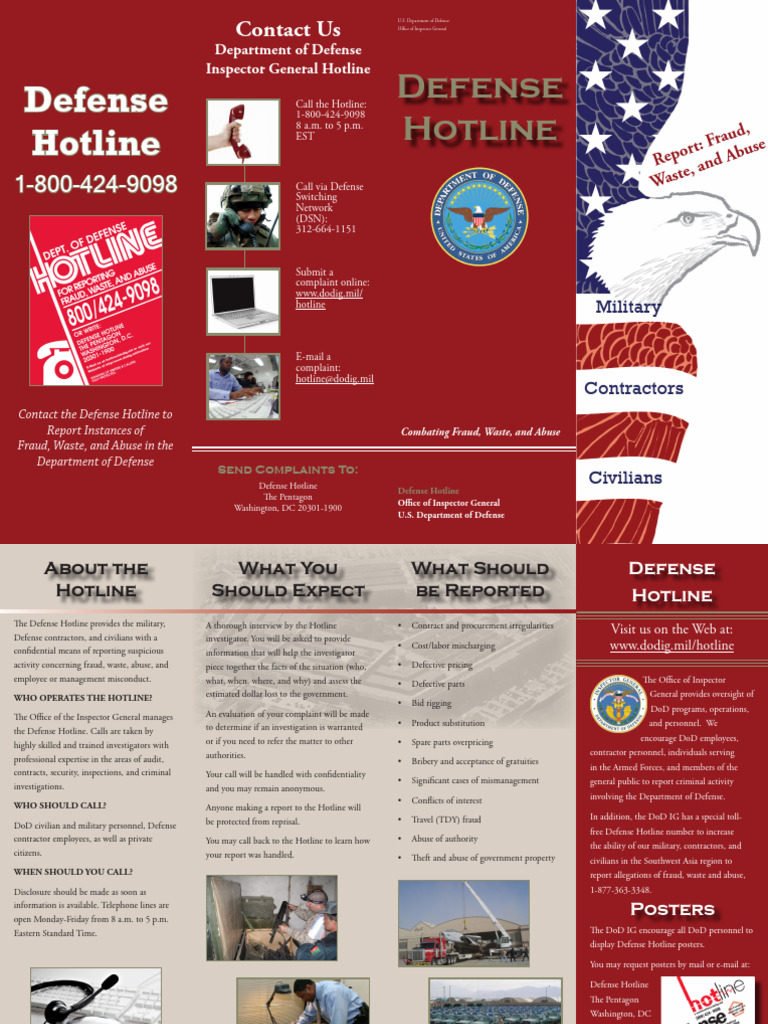 Report Fraud to Defense Hotline | PDF