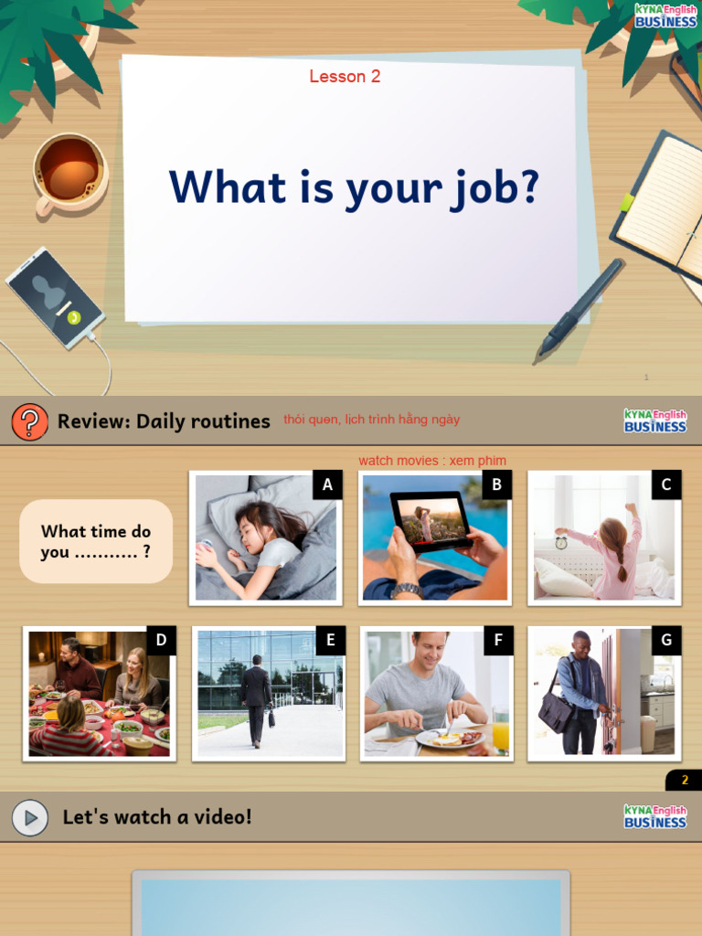 Daily Routines and Job Vocabulary | PDF | Vietnam