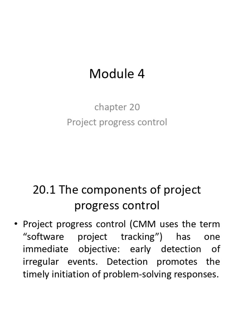 Project Progress Control Techniques | PDF | Statistics | Performance ...