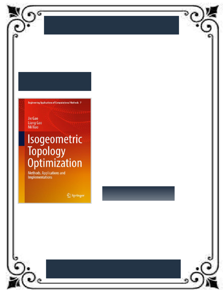 Isogeometric Topology Optimization Methods Applications and ...