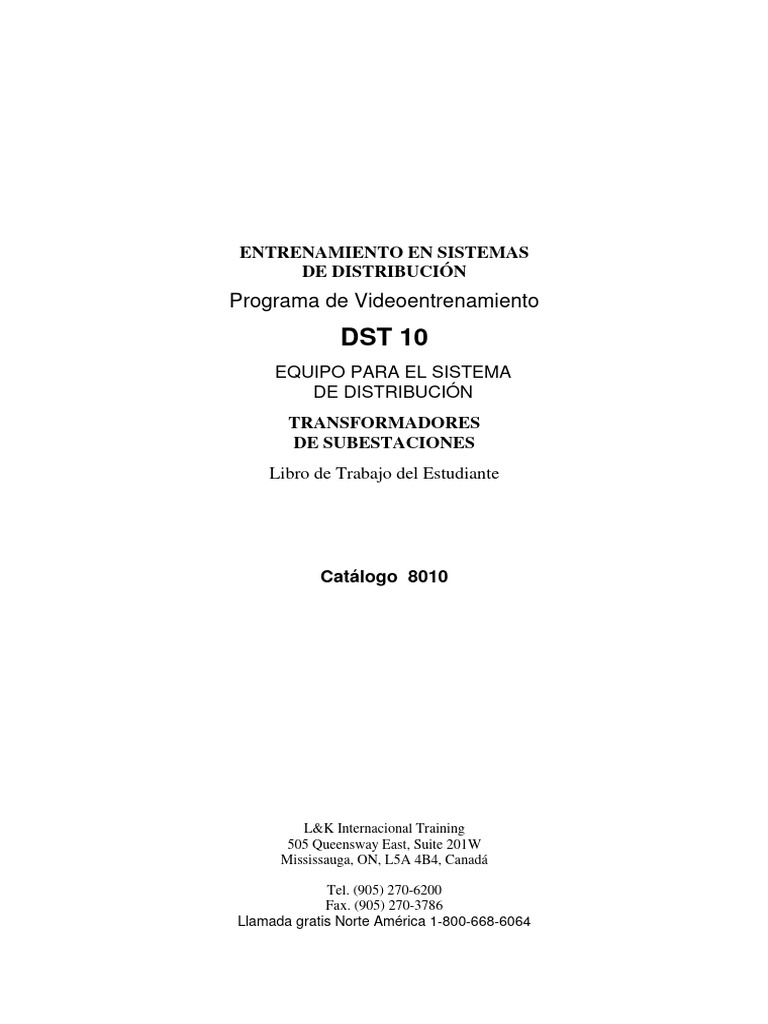 Transformadores de Subestaciones: Entrenamiento | PDF | Transformador ...