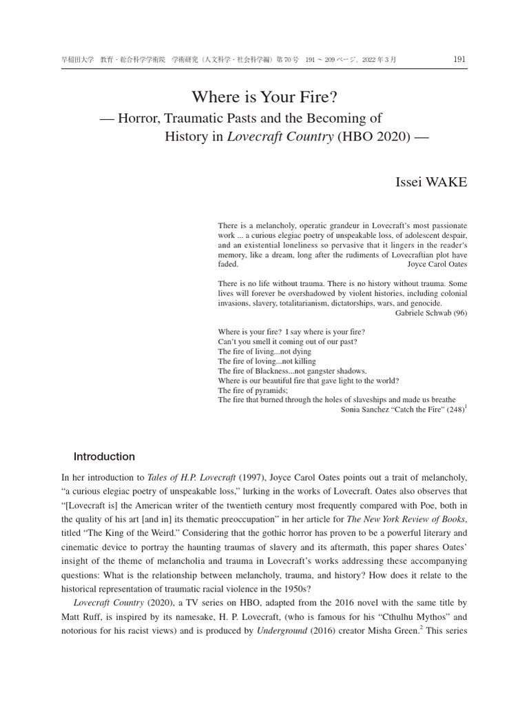 GakujutsuKenkyu Jinbun 70 15 | PDF | H. P. Lovecraft