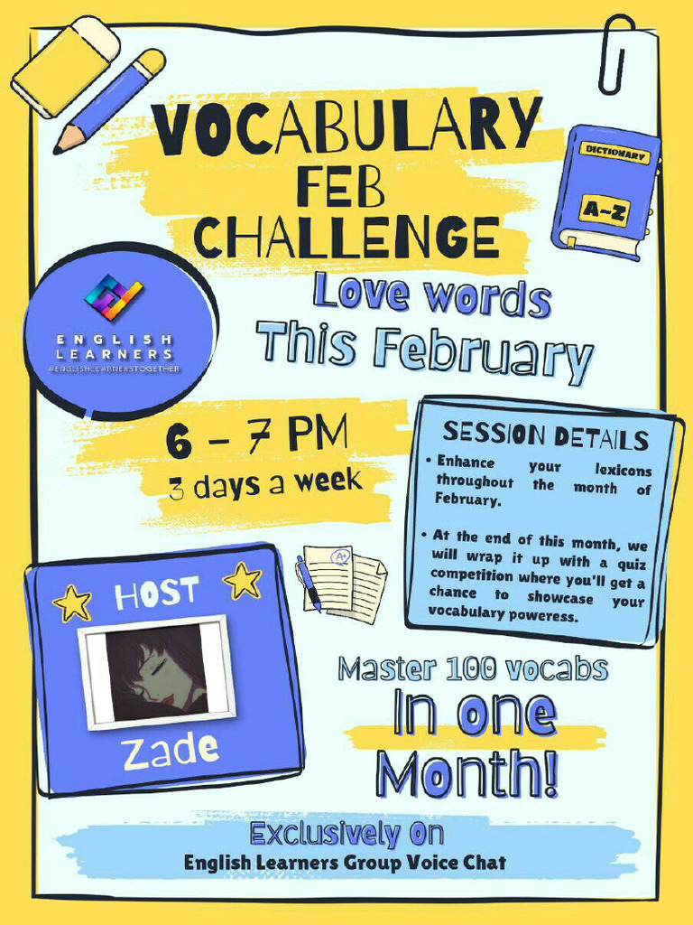 100 Words Vocabulary Challenge | PDF
