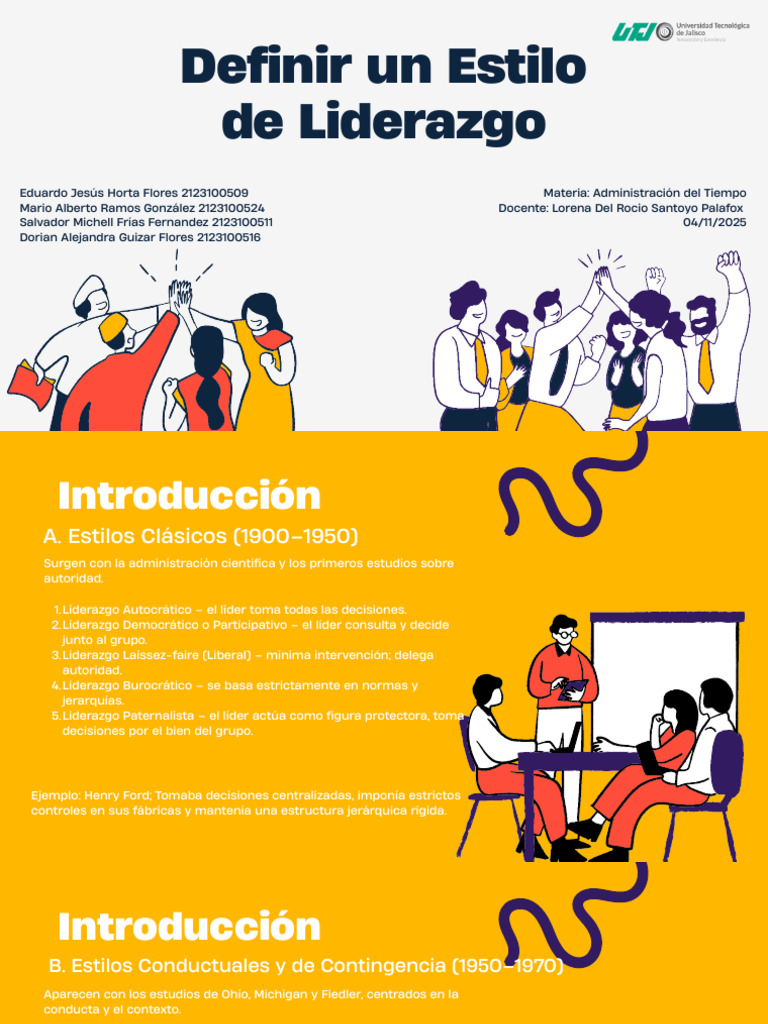 Estilos de Liderazgo: Definición y Tipos | PDF | Liderazgo | Toma de ...