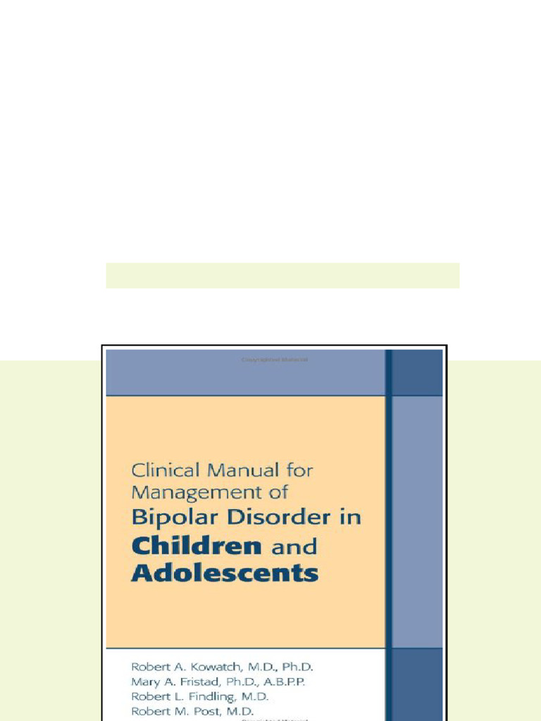 (Ebook) Clinical Manual for the Management of Bipolar Disorder in ...